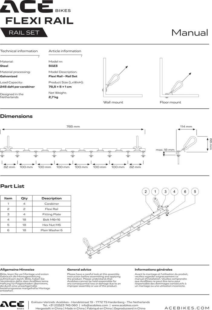 Flexi Rail Railset - Kit de Rails Flexibles Haute Qualité pour Rideaux
