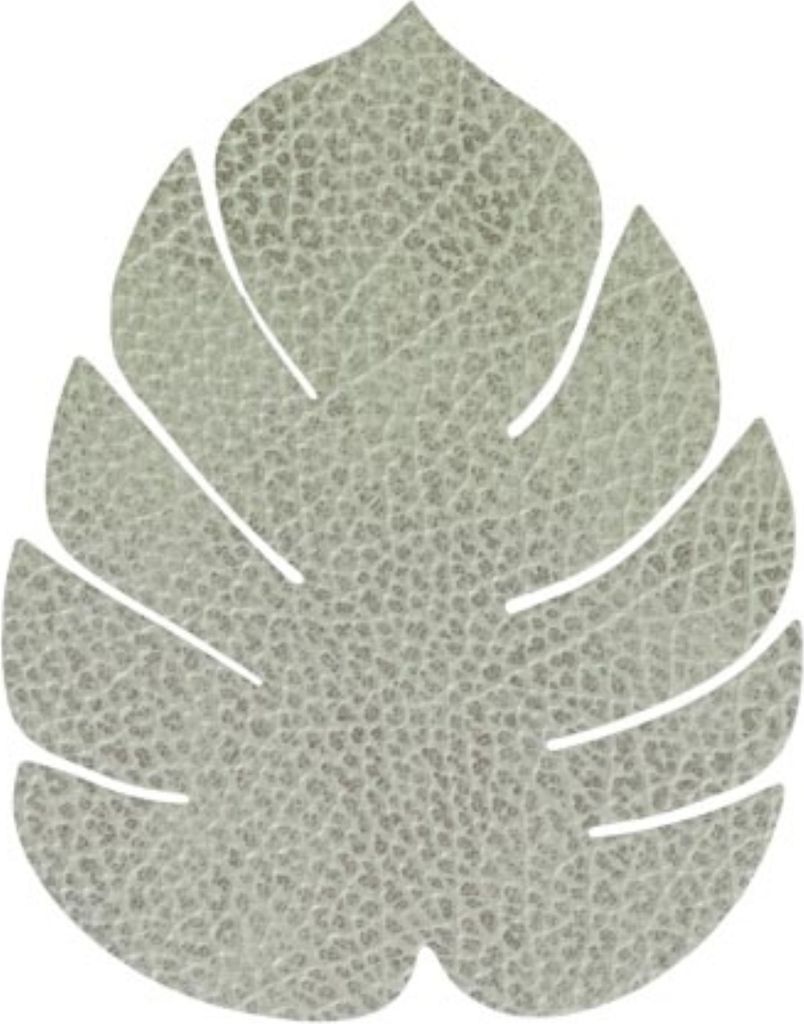 LIND DNA HIPPO Untersetzer Monstera Leaf olive green 14x12