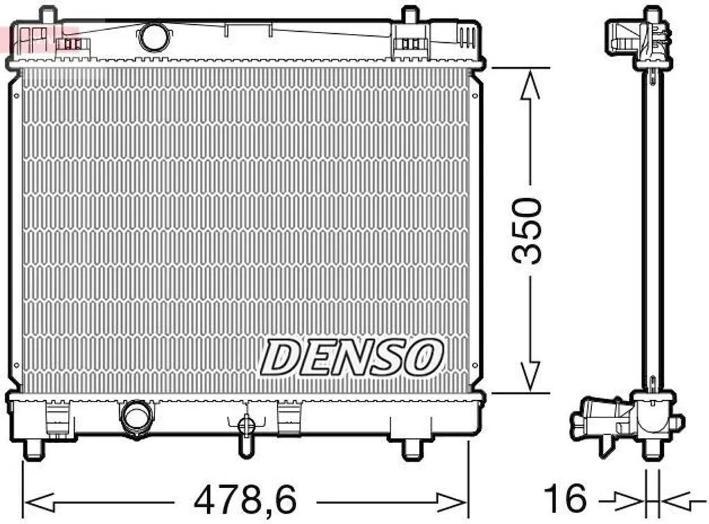 Radiateur DENSO DRM50103 Aluminium Haute Performance - Toyota Yaris P9 P13