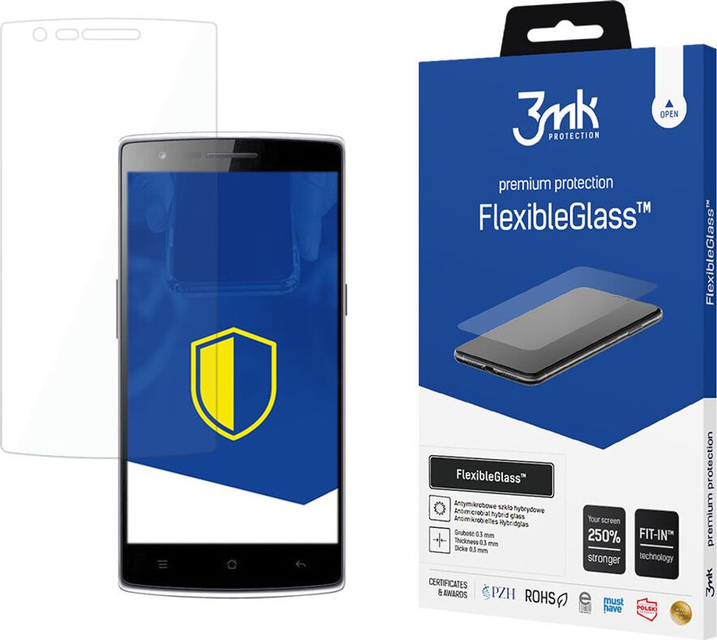 3mk Display Hybridglas FlexibleGlass für OnePlus One 0,3mm 7H