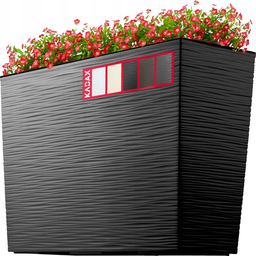 Jardinière Sorbo 56 cm noire : la solution contre le manque d'arrosage