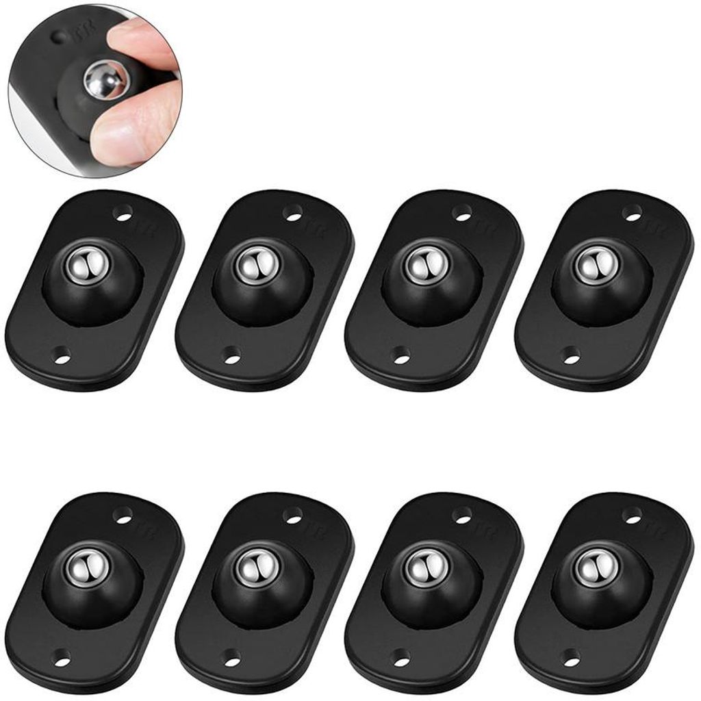 8st selbstklebende Mini-Kugelrollen, 360° drehbare Produktbild 