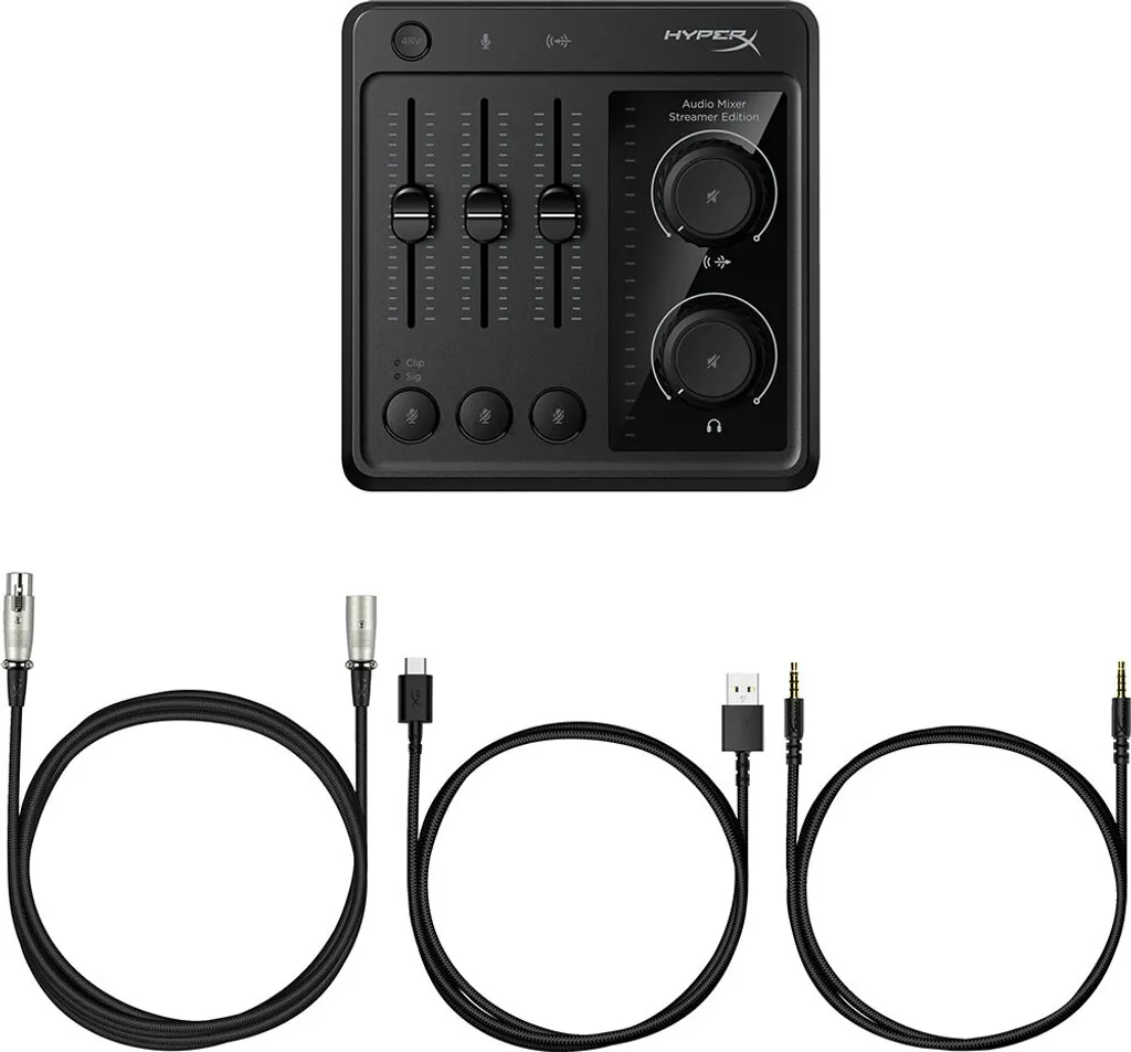 Console de mixage audio HyperX pour créateur de contenu et jeu en ligne