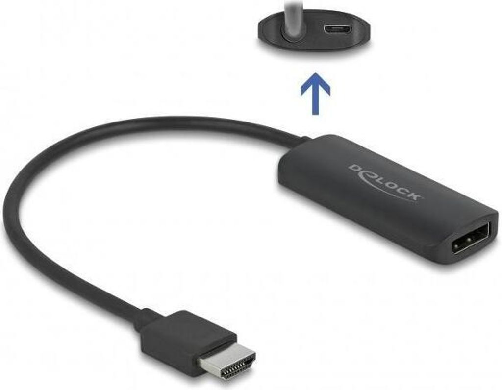 Delock Video- / Audio-Adapter - HDMI, Mikro-USB Typ B (nur Strom)
