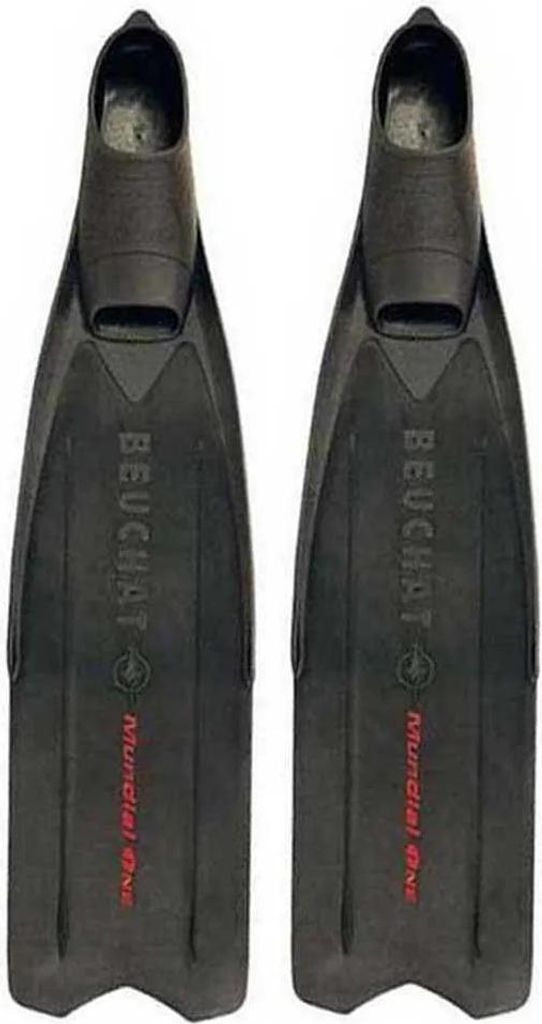 Beuchat Mundial One Speerfischen Flossen Schwarz EU 43-44 Schwarz EU 43-44