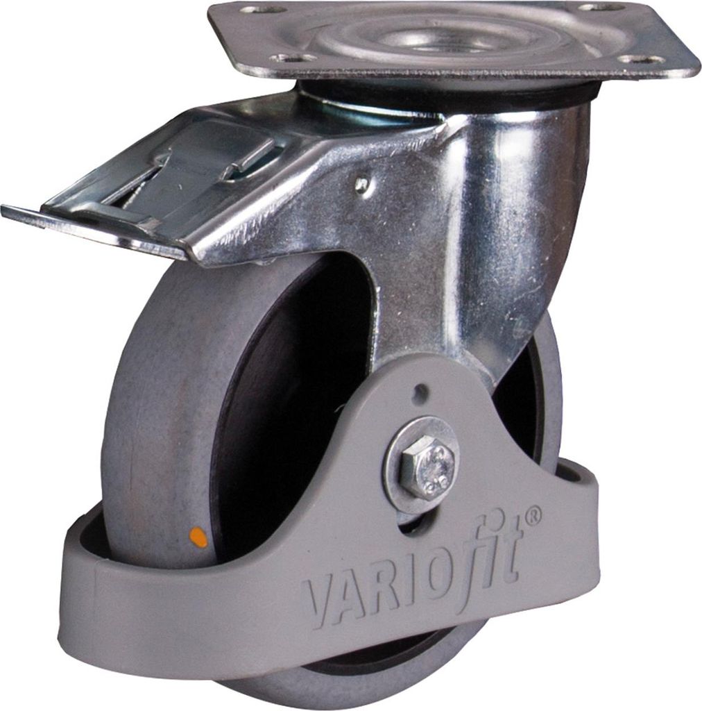 VARIOfit ESD Bremsrolle 65° Shore A 125x32mm