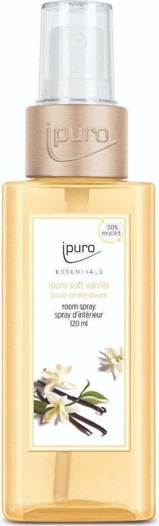 ipuro Soft vanilla, Sprühlufterfrischer, Vanillefarbe, Produktbild 