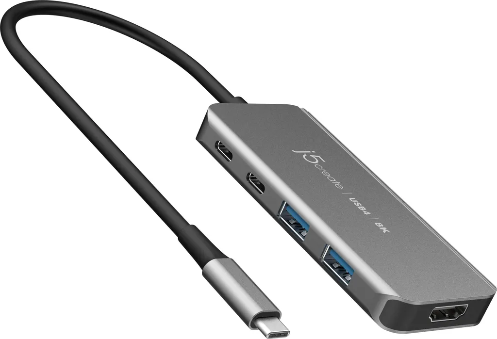 j5create JCH453-N Hub piatto USB4-8K a 60 Hz