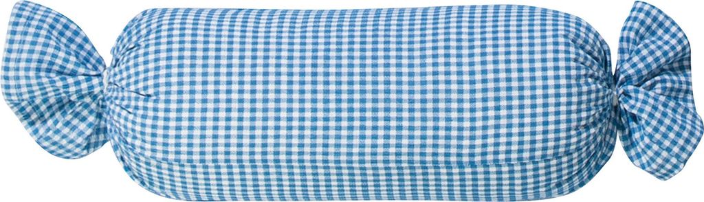 Erwin Müller Nackenrollenbezug blau-weiß 40x15 cm Ø