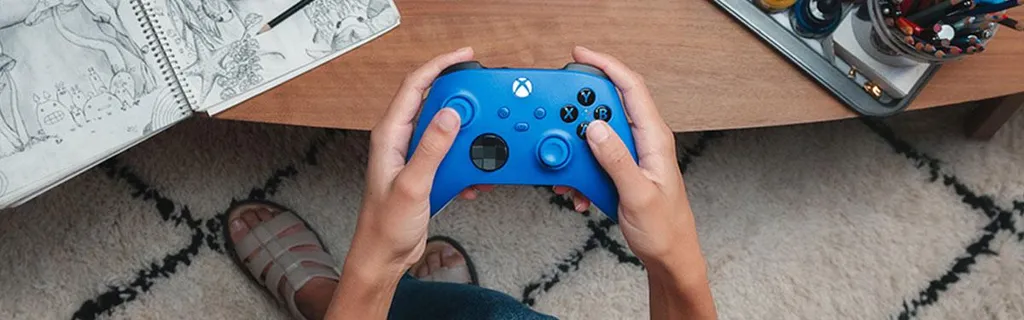Offerta Controller Xbox Wireless Blu e Bianco - Joystick PC e Mobile - 25
