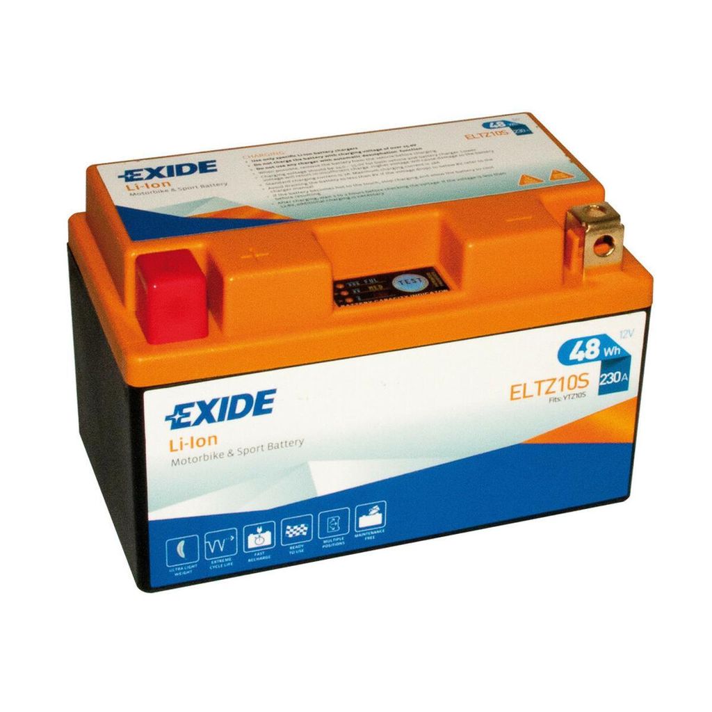 Exide ELTZ10S Li-Ion Lithium Motorradbatterie 12V 4Ah 230A