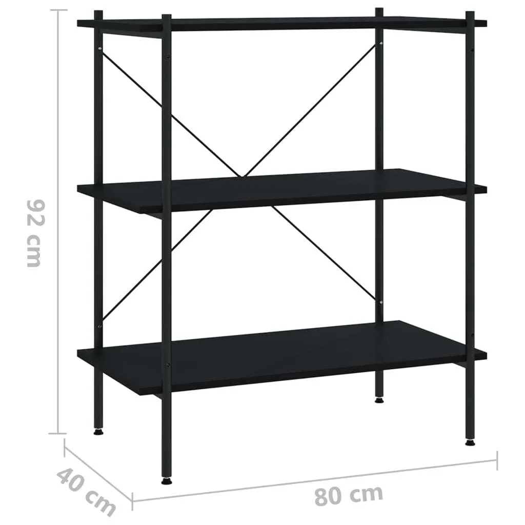 SYFAX™ Scaffale Multiuso Nero 80x40x92 cm | Ideale Dispensa e Lavanderia - 6