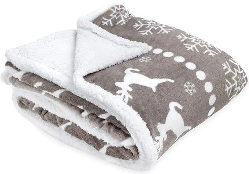 Couverture polaire douce XXL lavable - Plaid chaud 180x220 cm de luxe