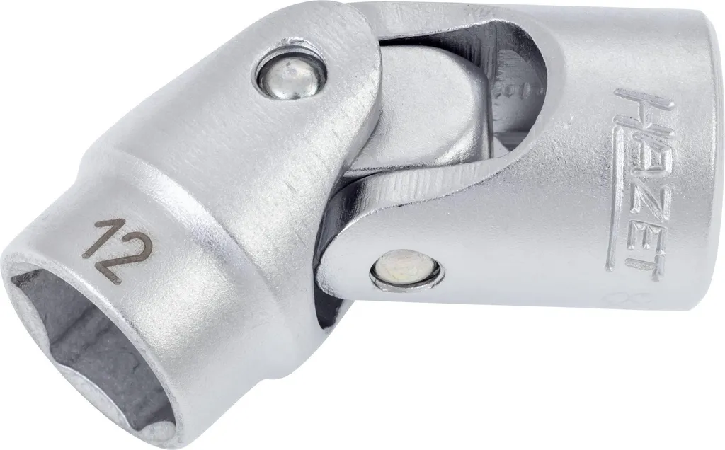 Douille 12 mm HAZET 3/8 pouce haute résistance en acier chrome poli