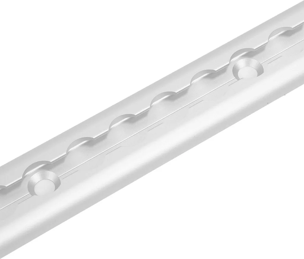 Rail alu en L argent 1 mètre - Rail perforé haute robustesse pour camion
