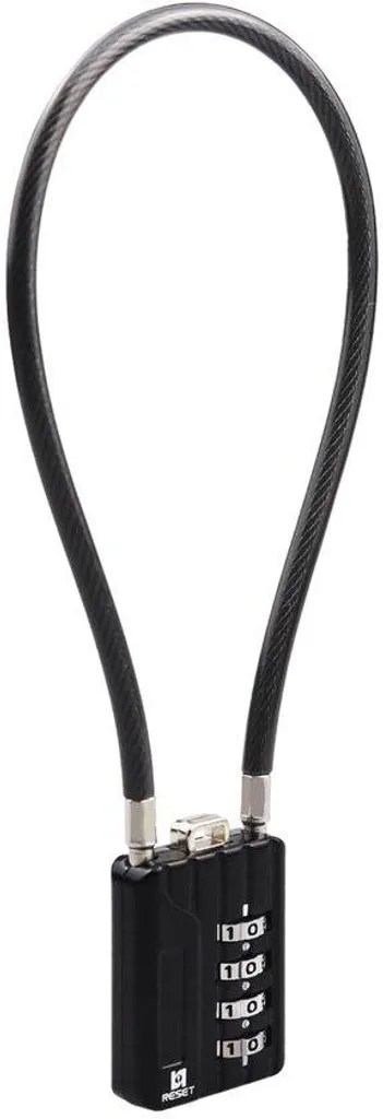 Cadenas de sécurité à câble flexible 30 cm en acier gainé pour vélo