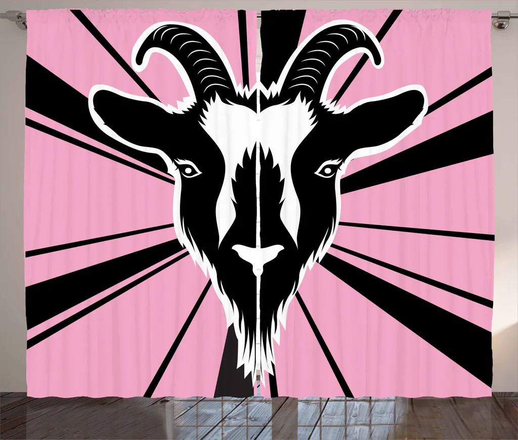 Offerta Tenda ABAKUHAUS Rustica Capra 280x245 cm - Nero Rosa