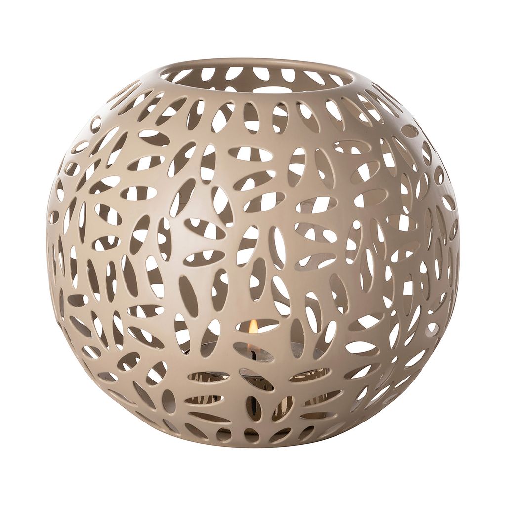 DARIA Windlicht - H.15cm x D.17cm - taupe - Eisen - Produktbild 3