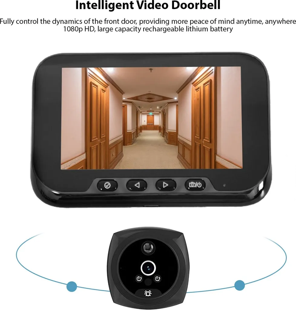Sécurisez votre entrée avec cette sonnette vidéo LCD anti-intrusion