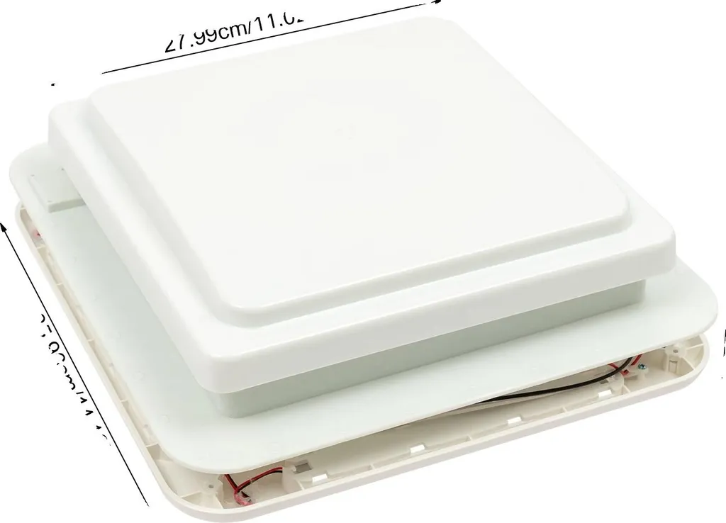 Ventilateur de toit pour camping-car beige - Circulation d'air 12V