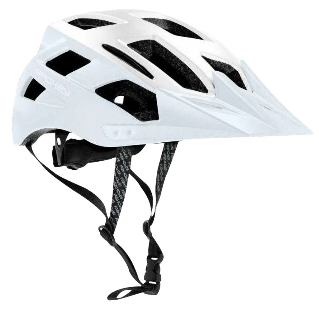 Casque de Vélo pour Trajet Urbain Spokey Pointer avec LED Blanc 58 à 61 cm