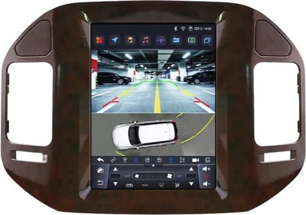 Autoradio mit Bluetooth und Kamera (CarPlay) – für Mitsubishi Pajero V60, V68, V73 (1999–2006) – kompatibel mit Apple und Android – Stereo...