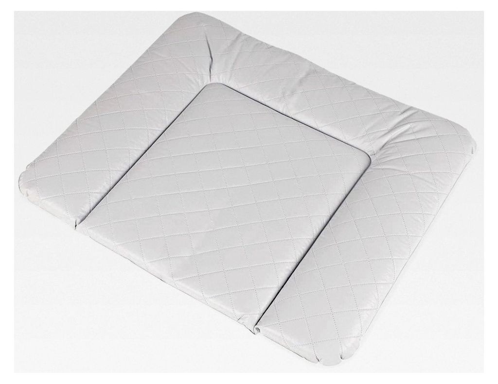 Wickelauflage Komfort, gesteppt, grau, 85 x 75 cm, für Babys und Kleinkinder, abwischbar, wasserdicht und schadstoff