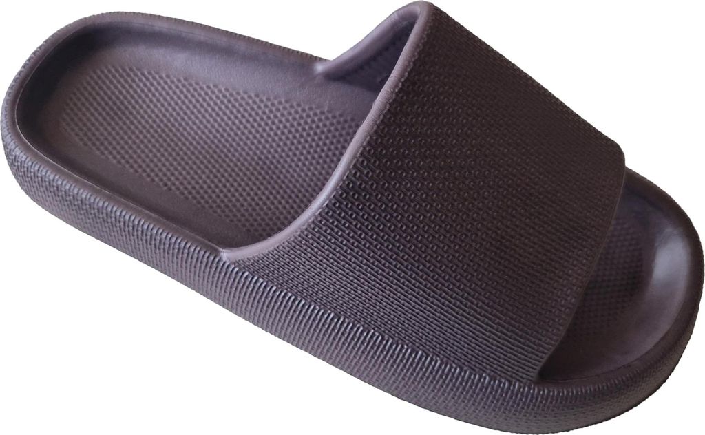 Keanu - "Cloud" Badesandale für Herren/Damen Unisex, Klobig TC357 (35,5 EU - 37 EU) (Braun)