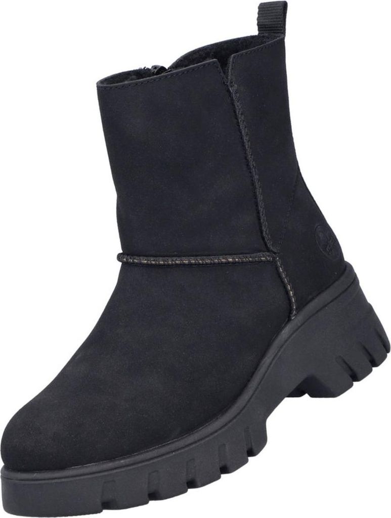 Rieker Damen Stiefelette gefüttert Schwarz