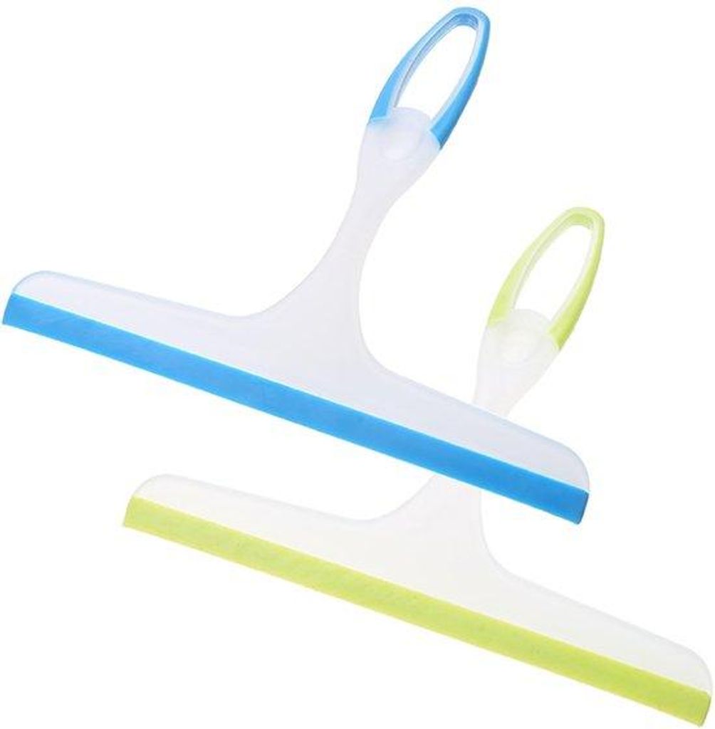 Dusche- und Fensterwischer, silikon, 24 cm, grün und blau, für Bad und Auto