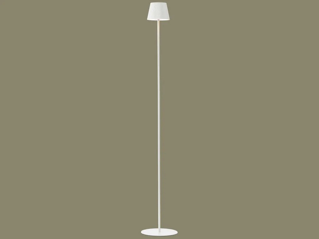 Lampadaire sans fil rechargeable Macobo pour salon et chambre blanc