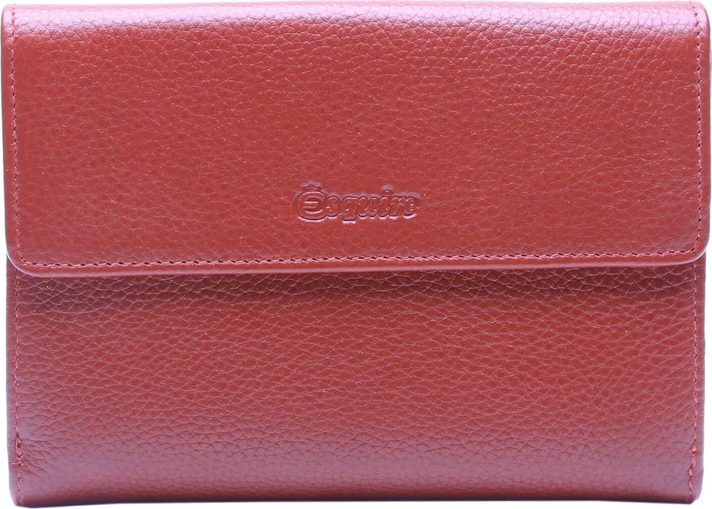 Portafoglio Rosso Esquire Primavera | Pelle Anti-Graffio e Protezione RFID