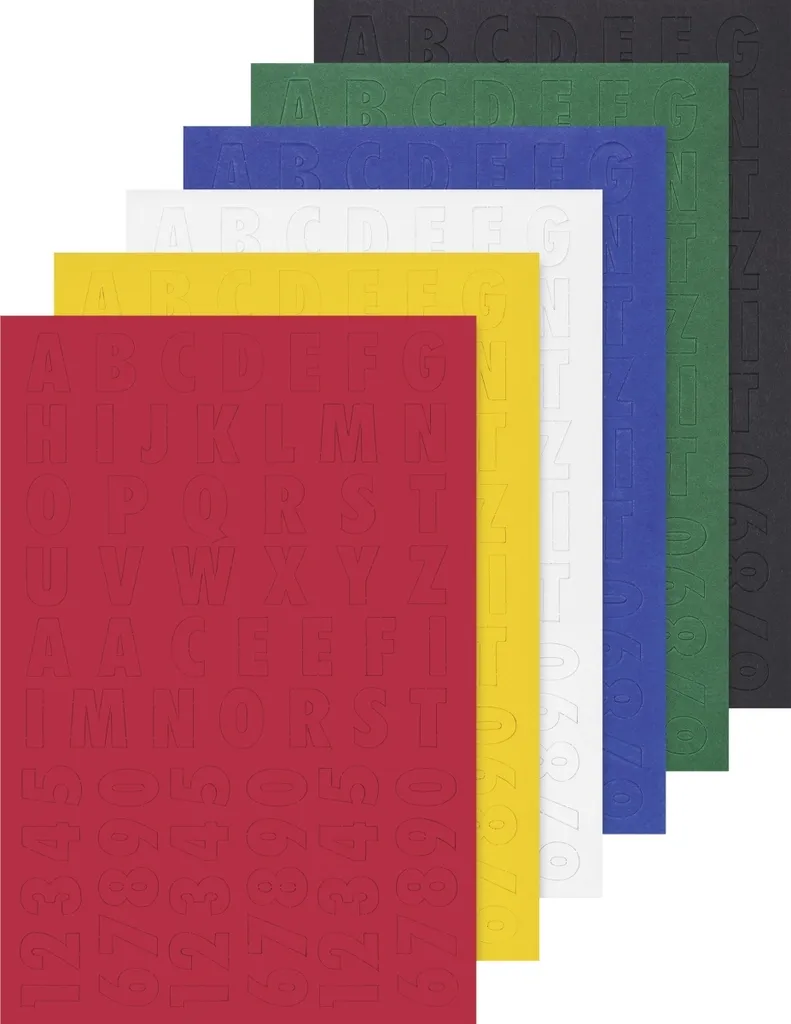 Heyda 204872504 Alfabeto e Numeri 23x33mm - Alta Qualità Heyda