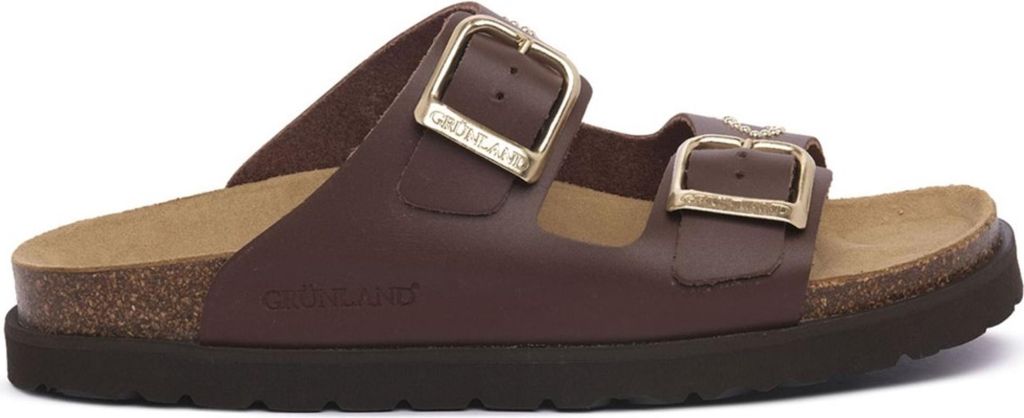 Grünland Damen Flipflops mit Schlüpffunktion in Braun für den Sommer