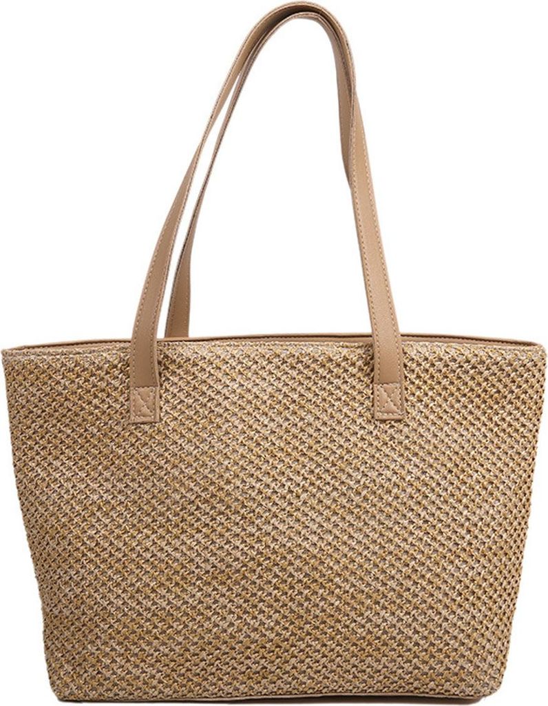 Strohtasche für Damen, Sommer-Strandtasche, weich gewebte Produktbild 