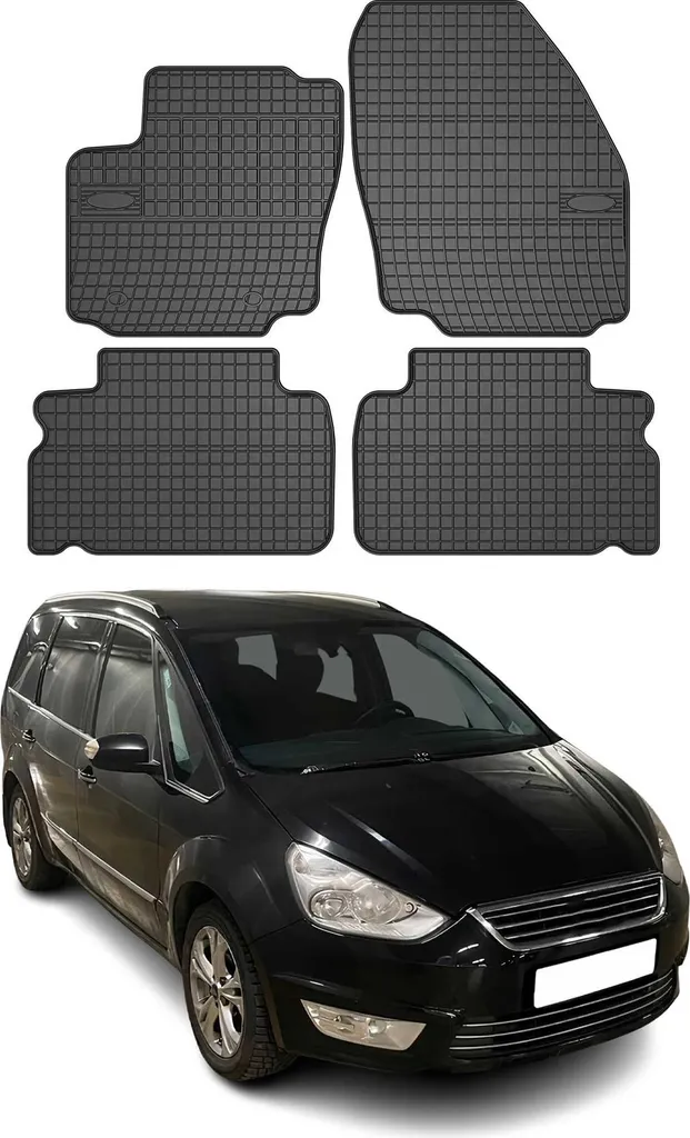 Set Tappetini Ford Galaxy 2006-2015 TPE 3D - Protezione Premium Nera