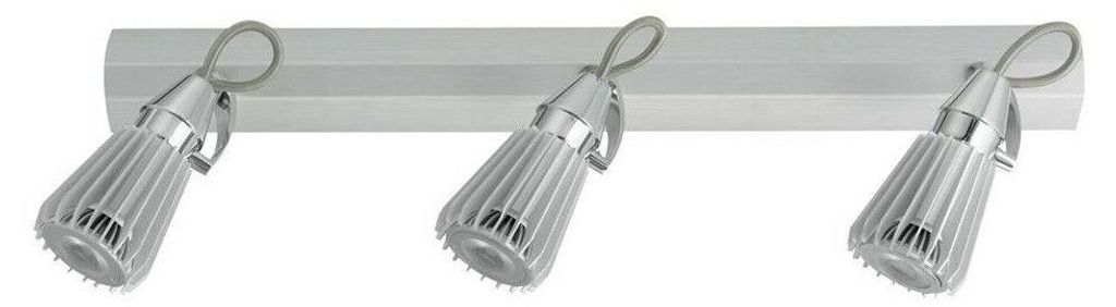 Eglo Deckenleuchte Spotlights Calvi Chrom matt 3 x 50W GU10 warmweiß schwenkbar