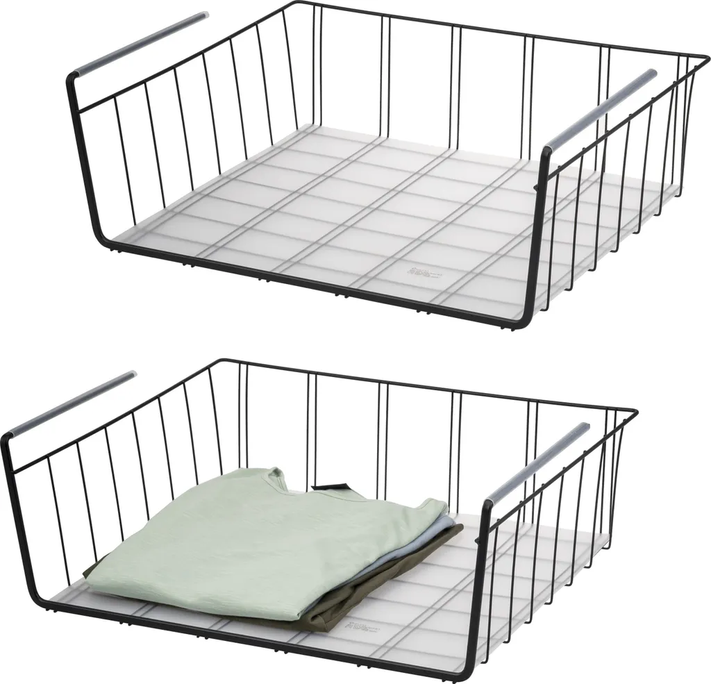 Kurtzy 4 Organizer Armadio A Rete - 2 Grandi (6 Scomparti) E 2 Medi (7 Scomparti) Per Biancheria - 2