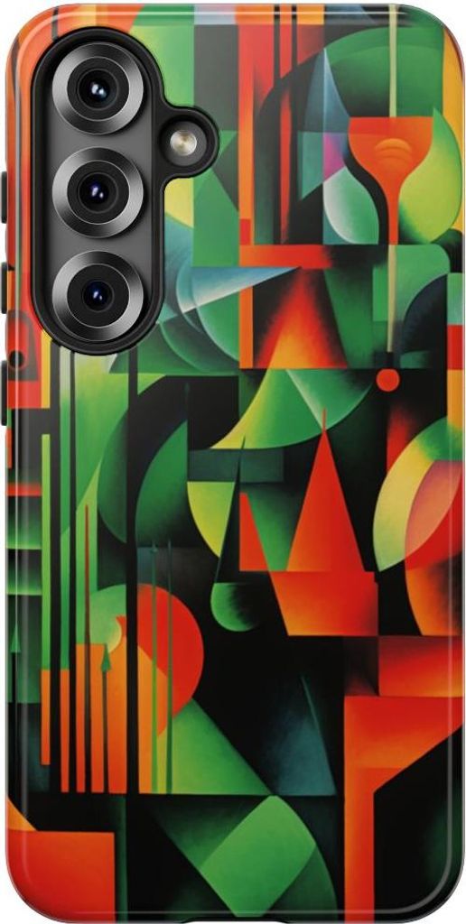 Abstrakte Geometrie mit klaren Linien – Hülle Kompatibel mit Samsung Galaxy S25