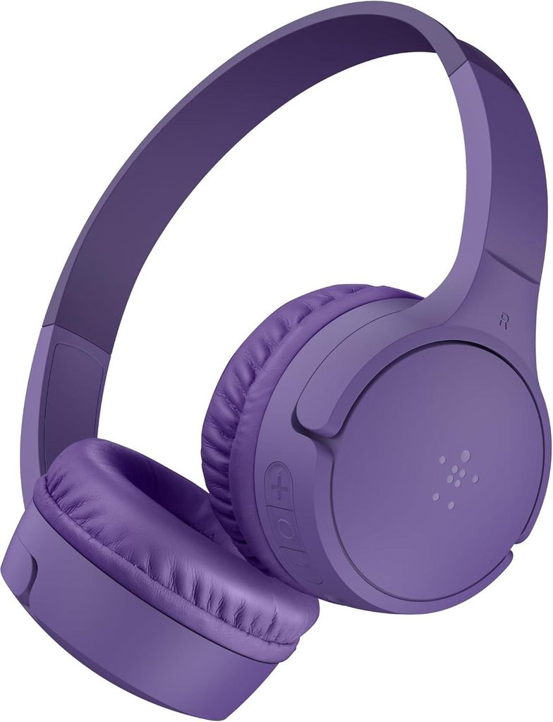 Kinderkopfhörer mit integriertem Mikrofon und lustigen Aufklebern, 30 Std. Wiedergabe Over-Ear-Kopfhörer für Unterricht, Ferien, iPhone, iPad, G...