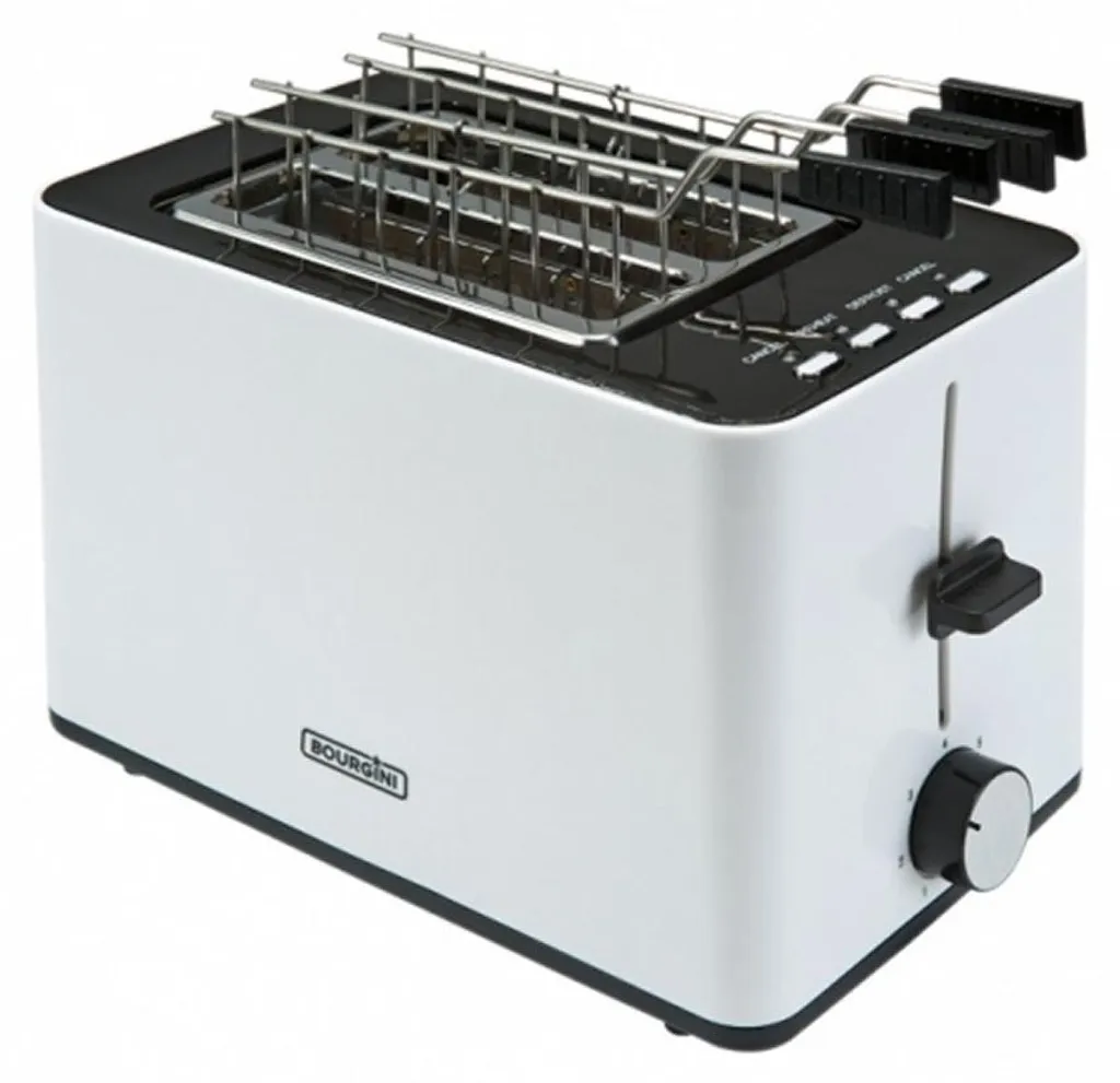 Grille-pain 2 Fentes Bourgini Tosti Toaster 850W - Coloris Blanc Chic