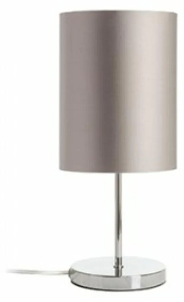 Lampe Design Monaco Gris Pigeon Chrome LED 15W E27 230V Finition PVC