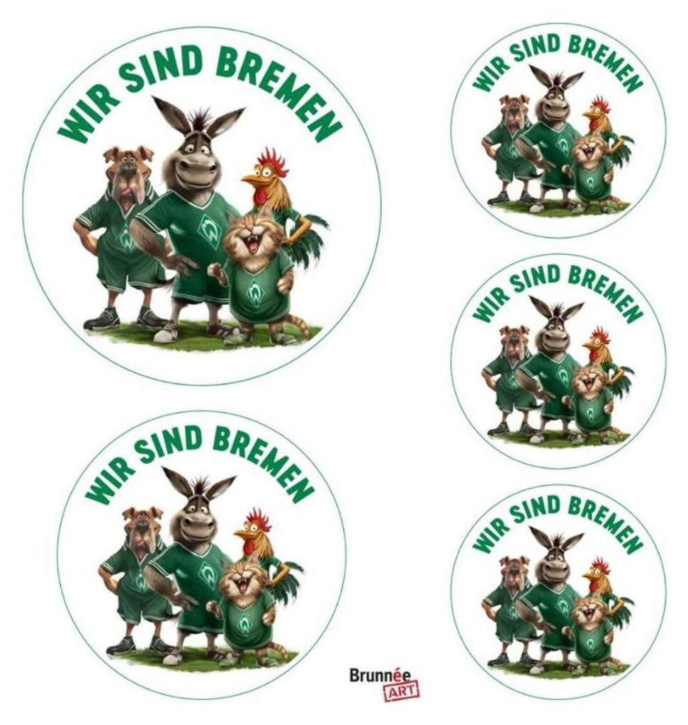 SV Werder Bremen Aufkleber-Set Wir sind Bremen