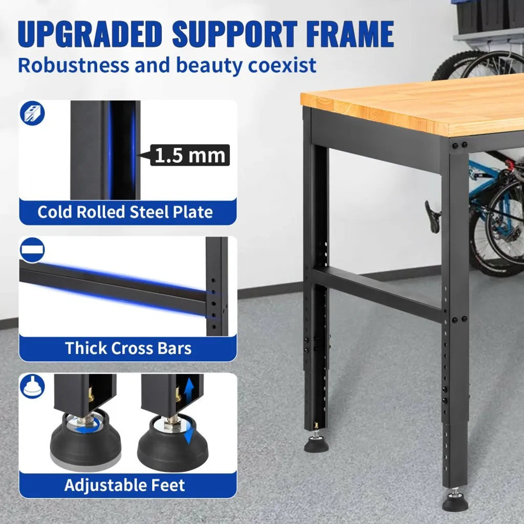 Établi de travail pliable SM® multi-usage avec plateau réglable 900 kg