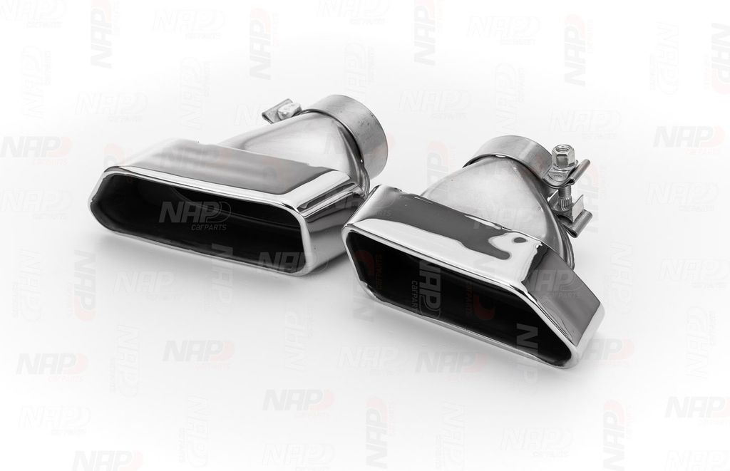 NAP carparts CER10004 Auspuffblende Endrohr Blende Chrom Edelstahl für BMW 5 Touring (F11) 5 Limousine (F10)