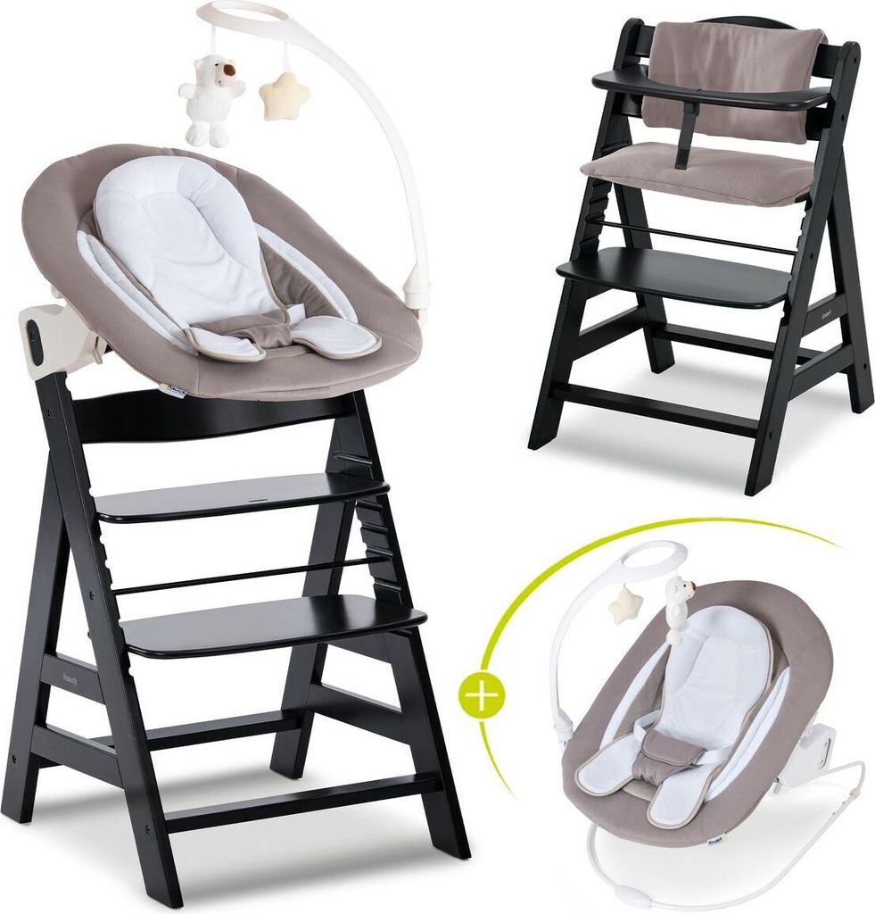 Hauck Alpha Plus Black 4-tlg. Newborn Set Deluxe