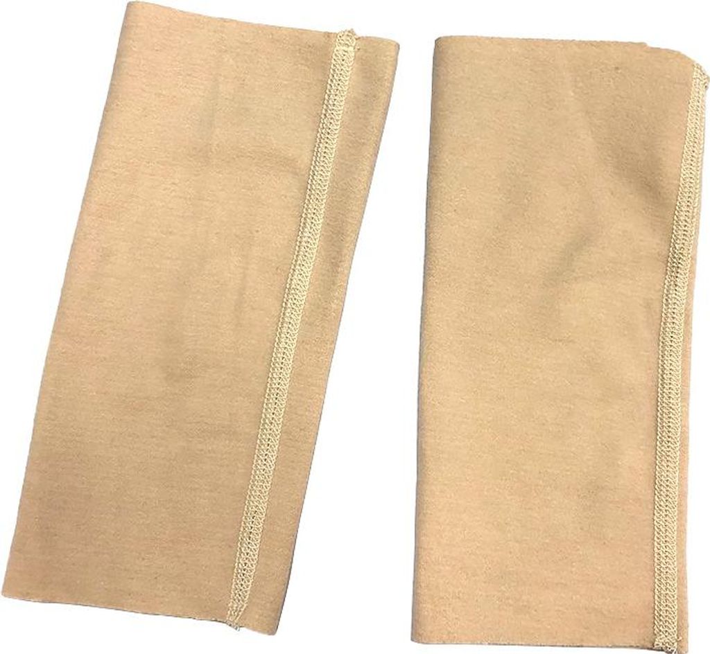 INF Arm- und Handgelenkschoner aus Seidenmischung für Sommerkomfort Beige M
