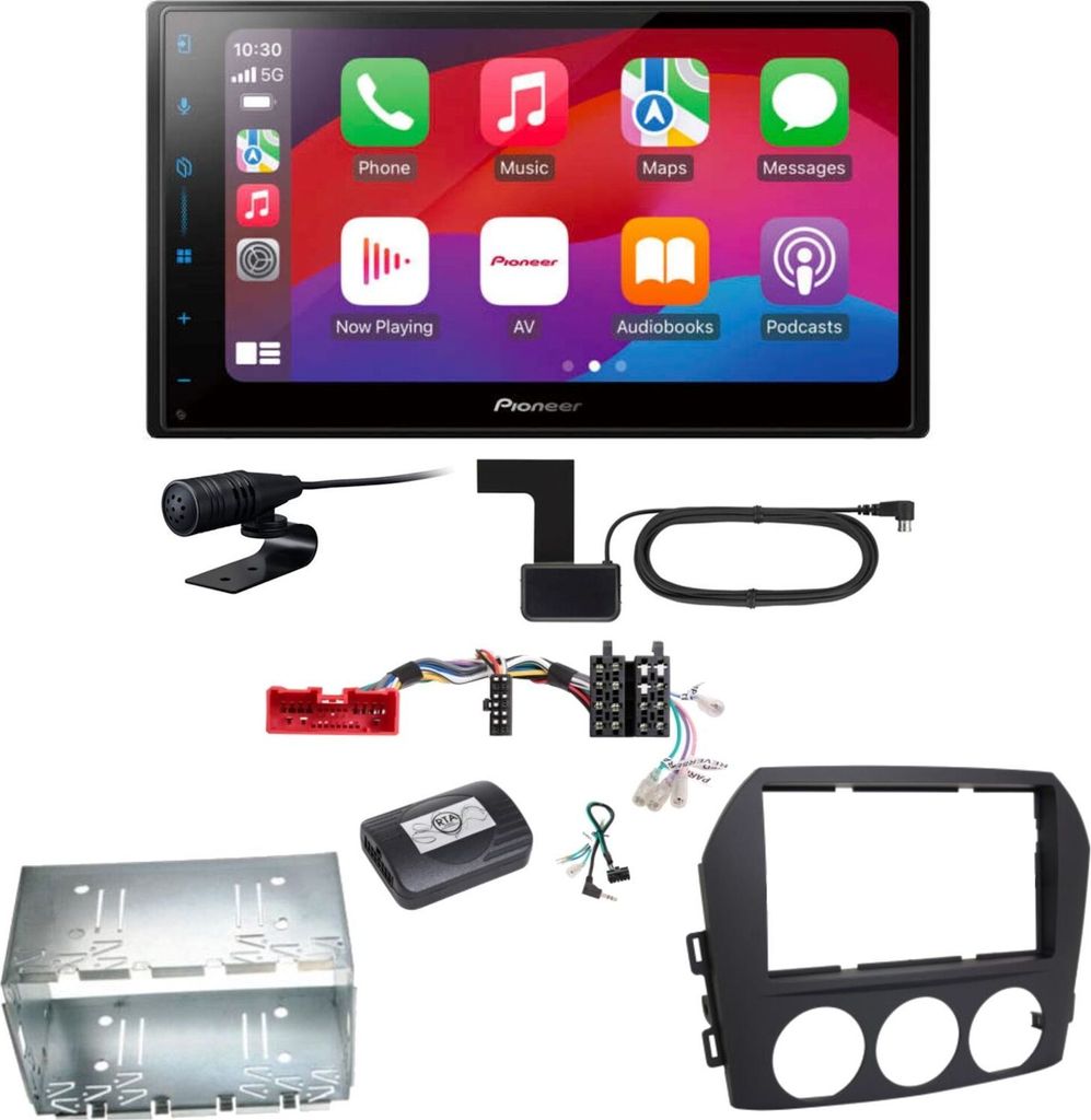 Pioneer SPH-DA77DAB CarPlay Android Auto DAB+ Einbauset für Produktbild 