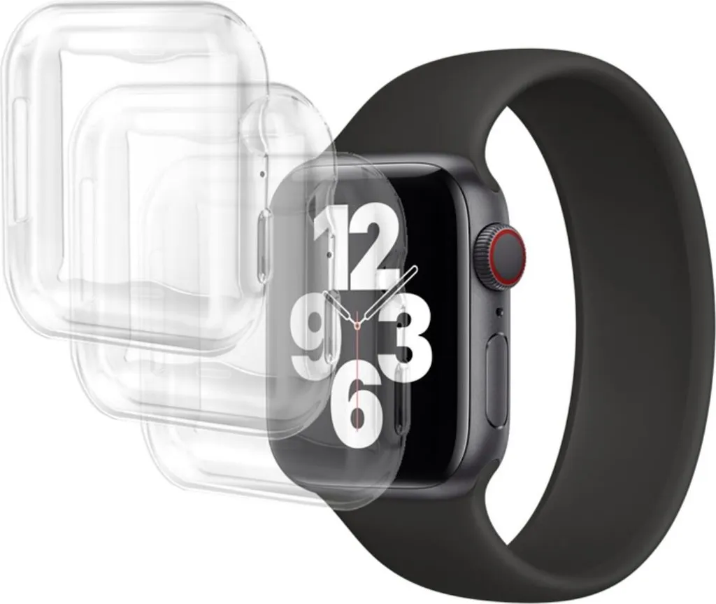 Set 3 Cover Eko per Apple Watch 41mm - TPU Protezione Integrale HD