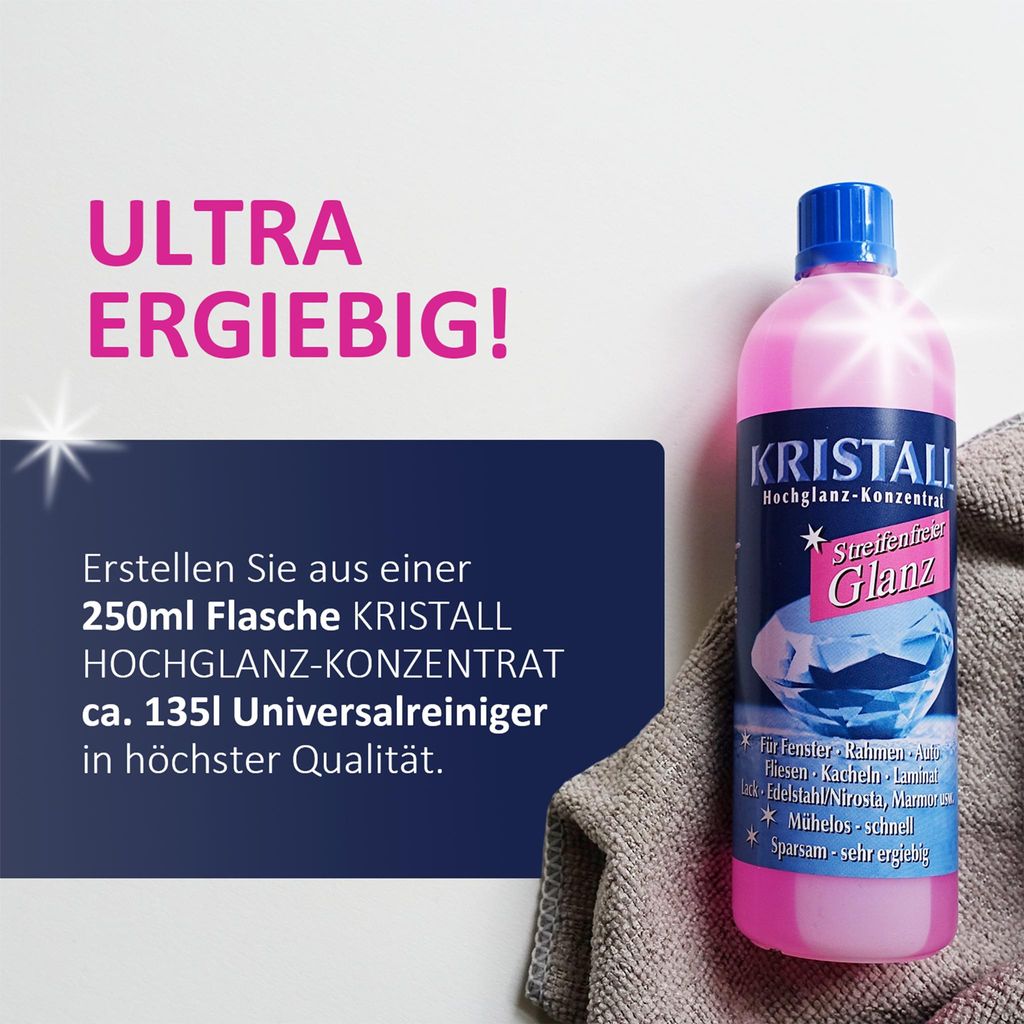 Kristall Hochglanz-Konzentrat - 15x250ml Produktbild  KI-generiertes Bild